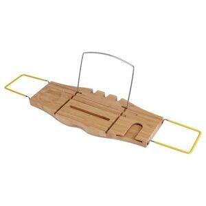 BATH TUB CADDY TRAY / EXTENDABLE HOLDER RACK I-PAD HOLDER BAMBOO / Bath Rack
